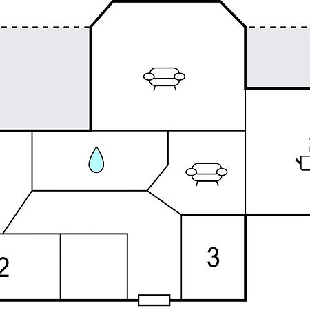 3 Bedroom Beautiful Home In Vikesa Hovland  Экстерьер фото